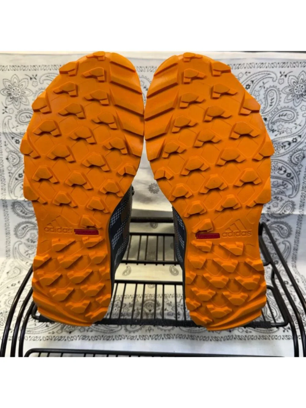 Adidas Galaxy Trail M Running/Training Grey/Orange Shoe Mens Size 7.5 EUC